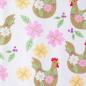 Preview: Bauwoll Druck Hühner mit Blüten auf Weiß von Happy Easter by Swafing 